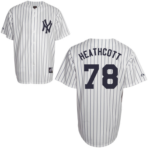 Slade Heathcott #78 Youth Baseball Jersey-New York Yankees Authentic Home White MLB Jersey - Click Image to Close
